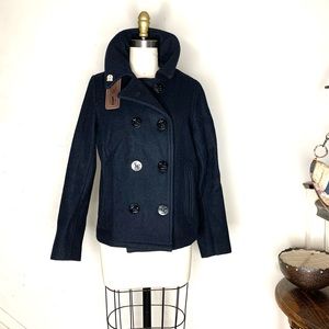 Fidelity by Gerald and Stewart wool peacoat made in the USA